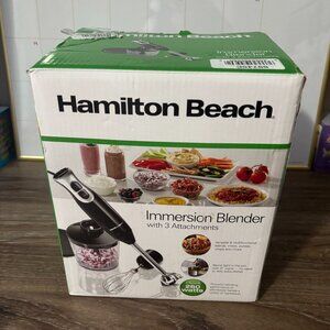 Hamilton Beach Immersion Blender With 3 Attachments